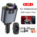 5-in-1 PD45W Car Charger USB Type-C Power Adapter Phone Charger With Roof Starlight Aromatherapy Air Freshener For IOS Android