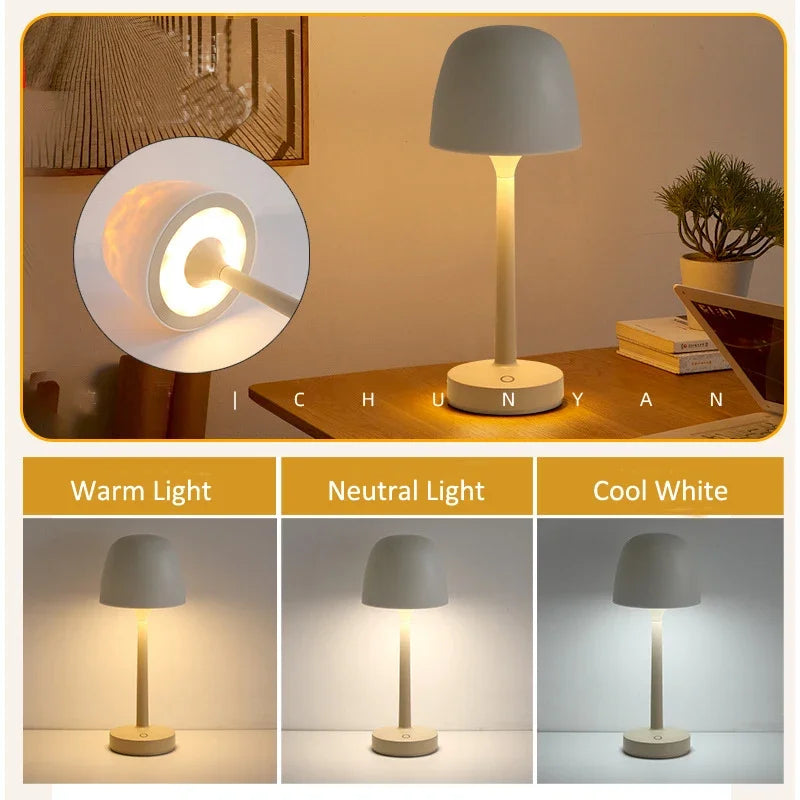 Water Ripple Night Light 16 Colors Type-C Rechargeable Colorful  LED Lamp Creative Home Decor Christmas birthday holiday gift